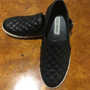 Steve Madden leather slip ons